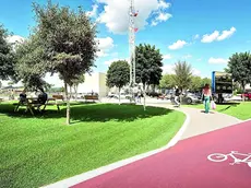 Il rendering del progetto definitivo del polo sportivo di Laipacco.