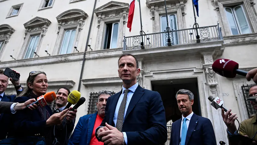 Il presidente della regione Friuli Venezia Giulia, Massimiliano Fedriga, dopo aver lasciato Palazzo Chigi