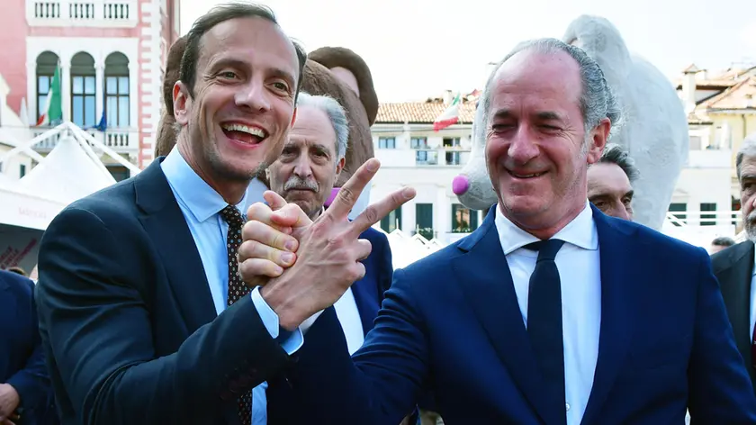 Massimiliano Fedriga assieme a Luca Zaia