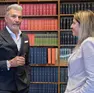 Paolo e Alice Bevilacqua, i legali di Sebastiano Visintin (foto Massimo Silvano)