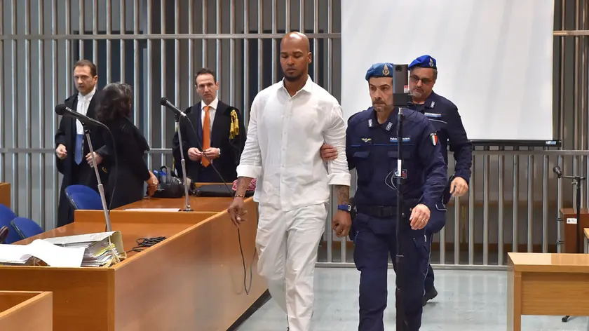 Dipre Vasquez in aula durante il processo
