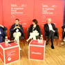 Da sinistra Giuseppe Sartori, Dario Roncadin, la giornalista Valentina Voi, Roberto Cimolai e Omar Pajer FOTOAMBROSIO/PETRUSSI