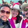 Cuba Gooding jr con l’attore di origine friulana Jean Pierre Xausa e la compagna Azzurra