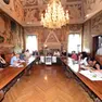 La sala consiliare di Palazzo Belgrado,ex sede della provincia di Udine