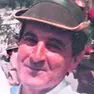 Pio Pinagli con il cappello da alpino