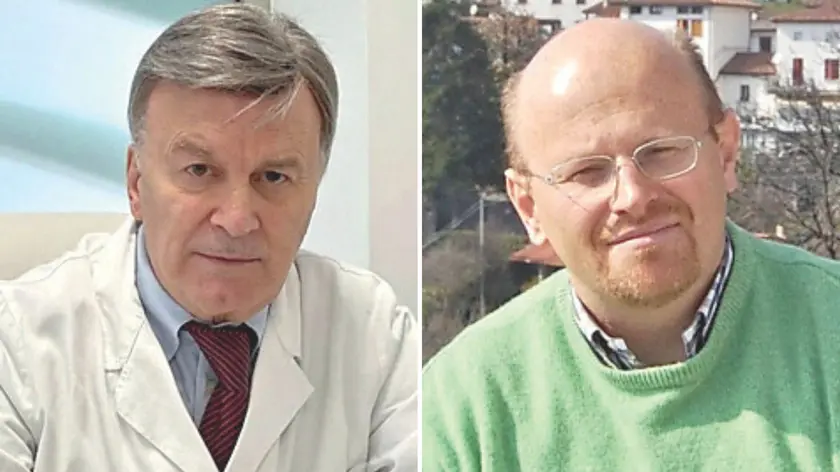 Guido Lucchini e, a destra, il sindaco Giuliano Cescutti