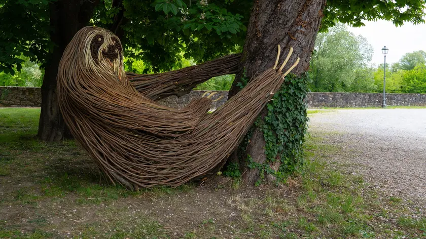 Il bradipo realizzato in legno