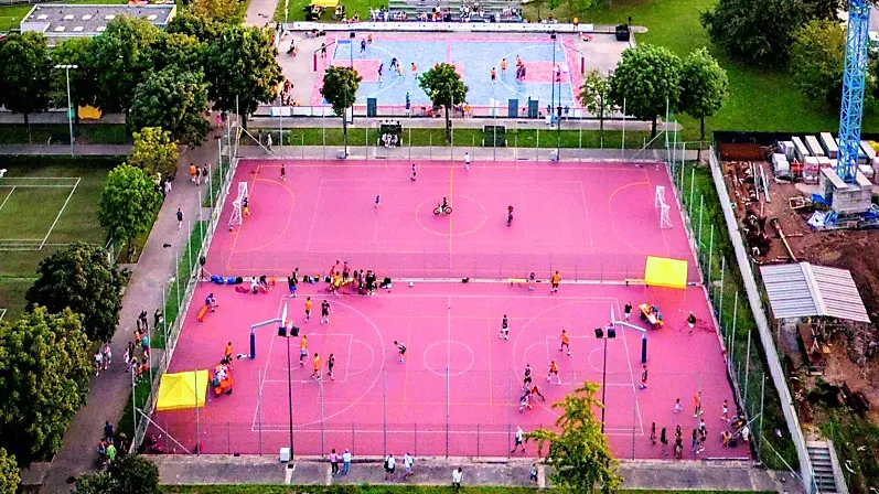 L’area dei campetti base a Codroipo dove è stato attivato il progetto Rigenera