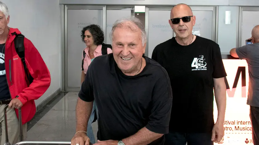 L'arrivo di Zico al Trieste Airport (foto di Katia Bonaventura)