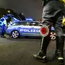 Alcuni posti di blocco della polizia in una foto d'archivio