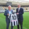 Zico e il Paron Pozzo allo stadio Friuli