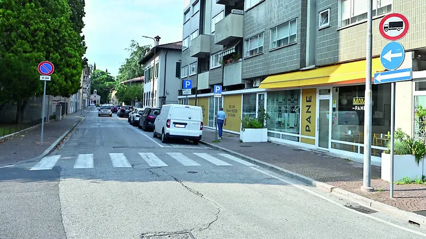 Lo stato attuale di via Bersaglio. (foto petrussi)