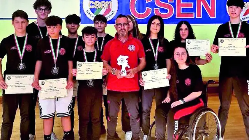 I campioni regionali di karate della Budo life di San Vito al Tagliamento