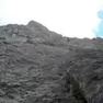 Il tratto di parete dove è caduto l'alpinista