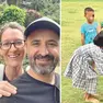 Tommaso Origo e Laura Zanussi, a destra alcuni bambini aiutati dalla coppia