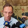 Il presidente della Regione Fvg Fedriga con i giornalisti a margine dell'incontro di venerdì mattina in Regione a Trieste. Foto Lasorte