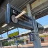 Il tabellone del treno fermo a Casarsa e poi soppresso in via definitiva