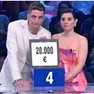 Harley Zuriatti con il marito Andrea ad Affari tuoi nel 2024