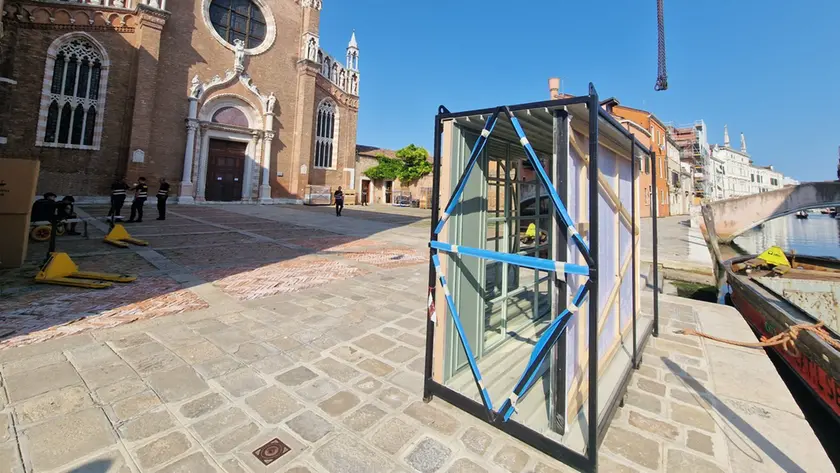 Allestimenti per il matrimonio di Jeff Bezos a Venezia