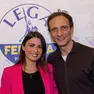Giulia Agostinelli con il governatore Massimiliano Fedriga