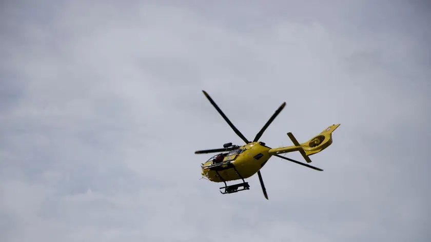 Il giovane è stato soccorso in elicottero (foto d'archivio)