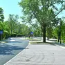 L’area dei parcheggi al parco del Cormor dopo i lavori (foto Petrussi)