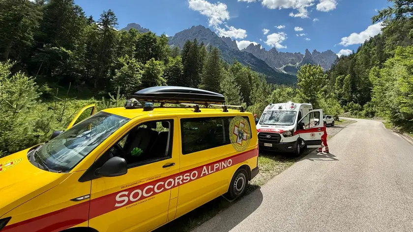 L'intervento del soccorso alpino