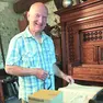 Christian Casse, 71 anni, nella sua casa-museo a Passariano