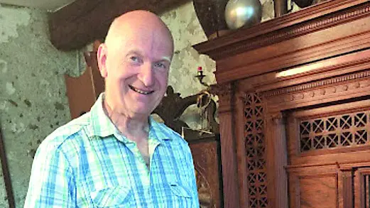 Christian Casse, 71 anni, nella sua casa-museo a Passariano