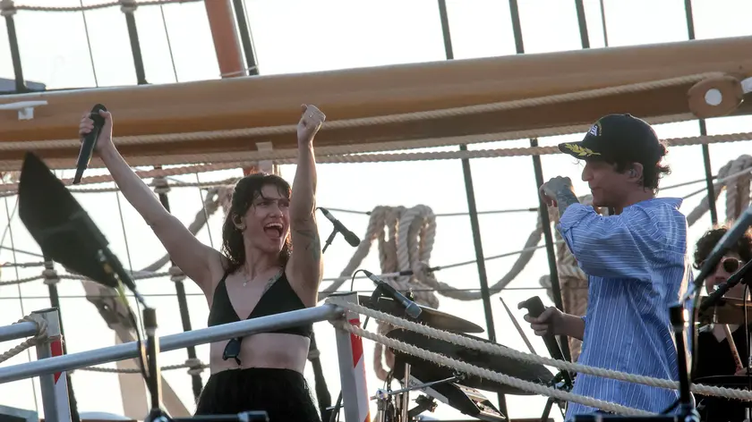 Elisa e Tananai in concerto a Trieste, prima tappa di Tramonti a Nordest. Foto Andrea Lasorte
