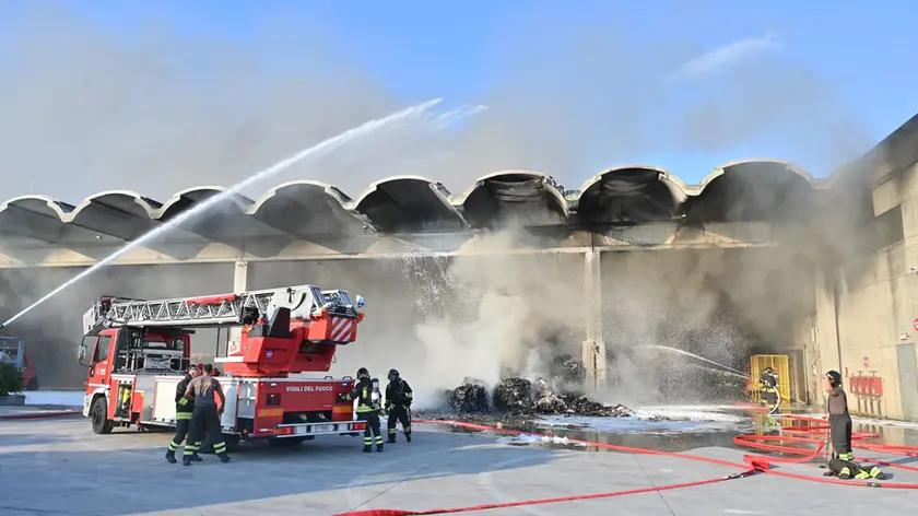 L'intervento dei vigili del fuoco a Povoletto