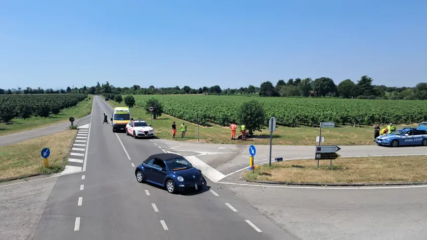 Le immagini dell'incidente a San Quirino