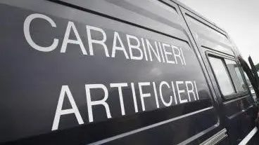 L'ordigno è stato fatto brillare dai carabinieri artificieri (foto d'archivio)