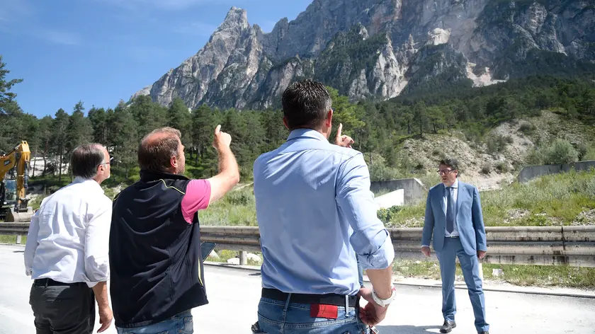 Il sopralluogo dei tecnici