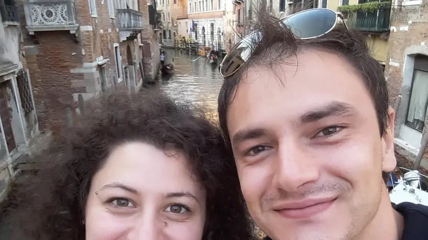 Andrea Zanin con la compagna Elisa Bordin