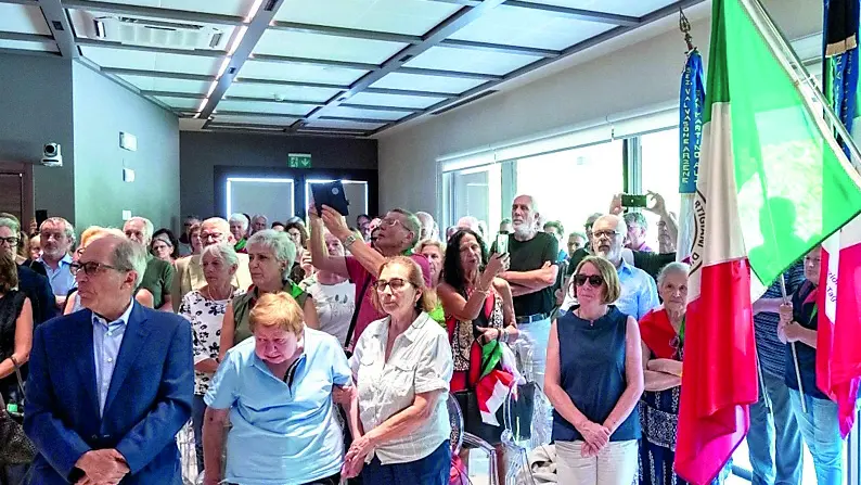 Tanta gente, nella mattina del 5 luglio, alla Prosodocimo Funeral Home per il saluto a Sigfrido Cescut. Foto Brisotti/Petrussi