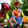 Jonathan Milan sorridente alla partenza. Alla fine l’umore era diverso