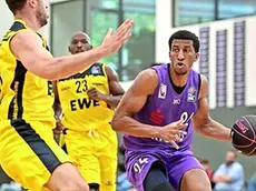 Aubrey Dawkins con la divisa del Gottinga nella stagione ’20-’21