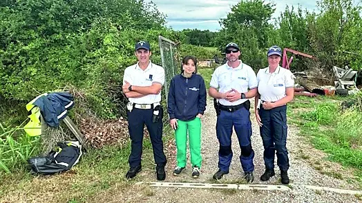La squadra della polizia locale e la veterinaria intervenuti l'8 luglio