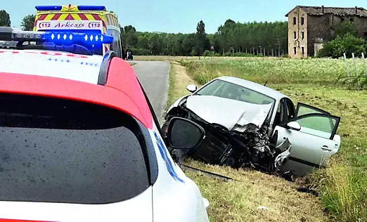 L'auto coinvolta nell’incidente