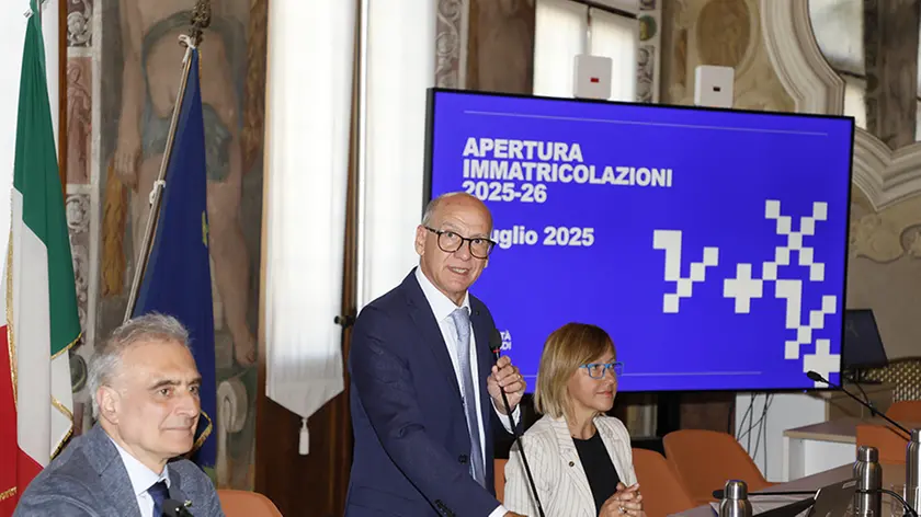 Da sinistra Agostino Dovier, Roberto Pinton, Laura Rizzi
