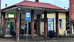 La stazione delle corriere di Cervignano (foto Bonaventura)