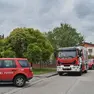 I vigili del fuoco sul luogo dell'incidente a Mereto di Capitolo (foto Petrussi)