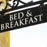 L'insegna di un bed and breakfast.
