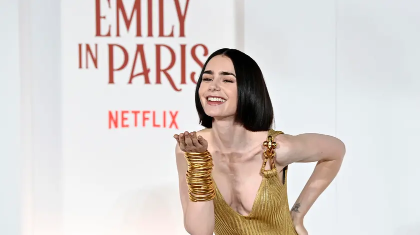 L'attrice Lily Collins