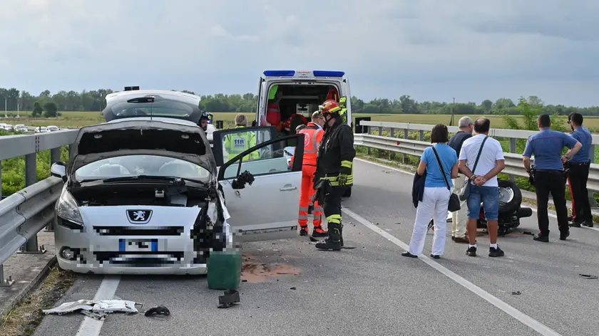 I veicoli coinvolti nell'incidente (Foto petrussi)
