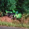 L'auto coinvolta nell'incidente a Paderno di Premariacco