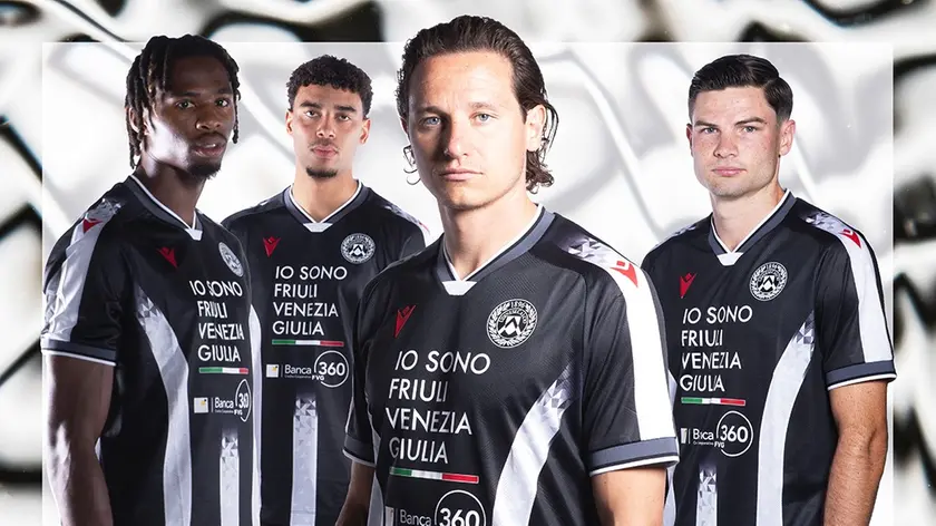Le foto ufficiali delle nuove maglie dell'Udinese