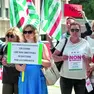 Il sit in di protesta organizzato nei giorni scorsi