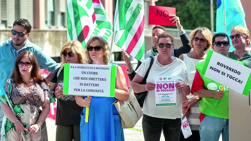 Il sit in di protesta organizzato nei giorni scorsi